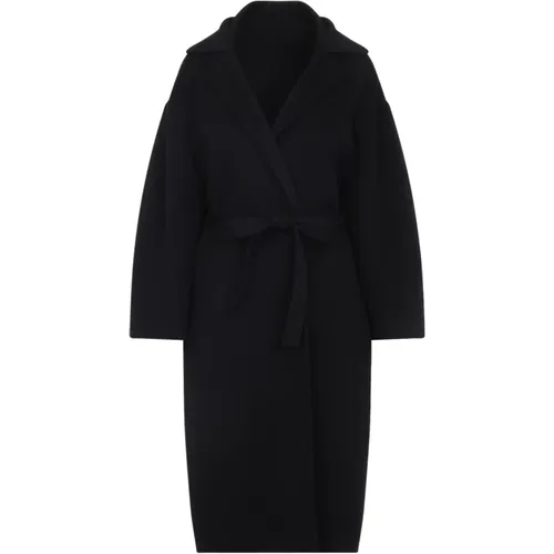 Belted Coats, female, , Size: XS Wool-Cashmere Coat Aw25 - alberta ferretti - Modalova