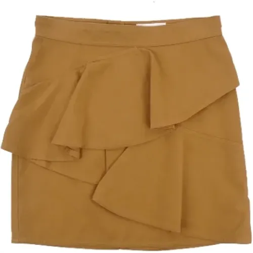 Cotton Ruffled Skirt , female, Sizes: S - Isabel Marant Pre-owned - Modalova