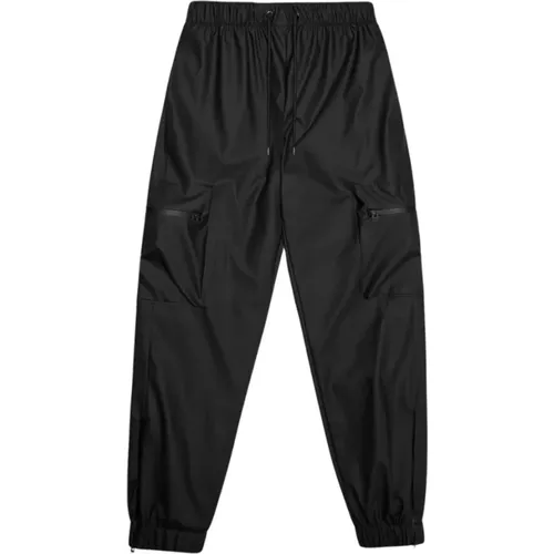 Sweatpants, male, , Size: L Waterproof Cargo Pants Elastic Waist - Rains - Modalova