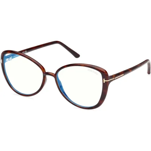 Glasses, unisex, , Size: 55 MM Eyewear frames Ft5907-B Blue Block - Tom Ford - Modalova