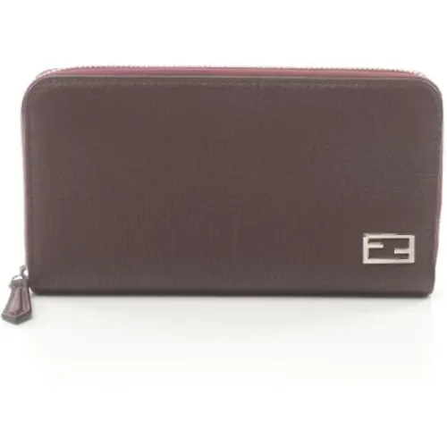 Pre-owned Wallets, female, , Size: ONE SIZE Pre-owned Leather wallets - Fendi Vintage - Modalova