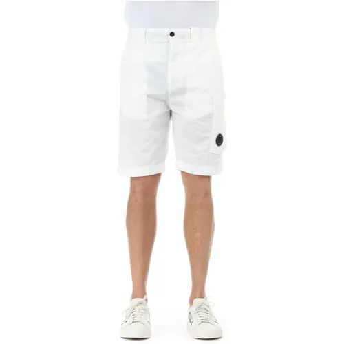 Casual Shorts, male, , Size: M Military-inspired Cargo Bermuda Shorts - C.P. Company - Modalova