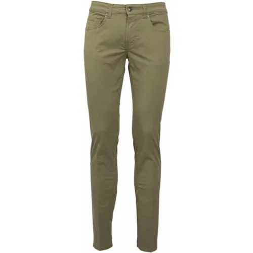 Slim Fit Chinos für Männer , Herren, Größe: W42 - Fay - Modalova