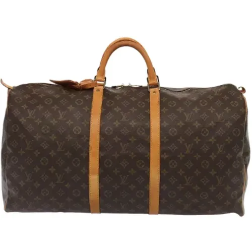 Pre-owned Weekend Bags, female, , Size: ONE SIZE Pre-owned Canvas travel-bags - Louis Vuitton Vintage - Modalova