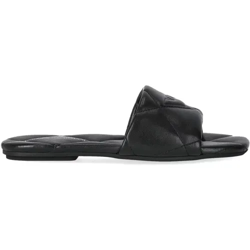 Quilted Flat Sandal , female, Sizes: 4 UK, 5 UK, 3 UK, 7 UK, 6 UK - Emporio Armani - Modalova