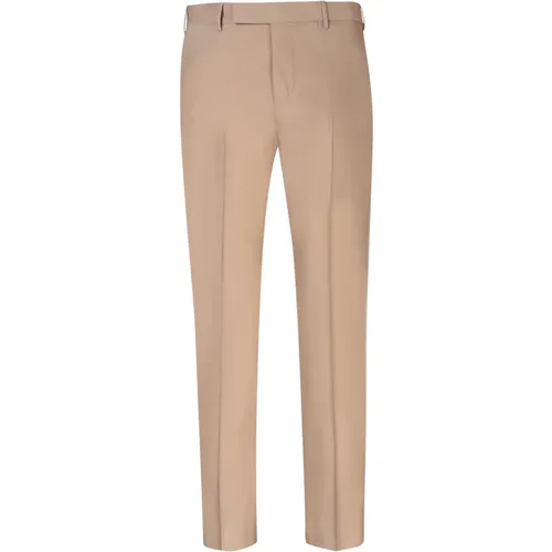 Wool Blend Straight Leg Trousers , male, Sizes: M, L - PT Torino - Modalova