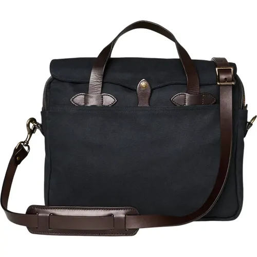 Laptop Bags & Cases, unisex, , Size: ONE SIZE Rugged Twill Leather Briefcase - Filson - Modalova