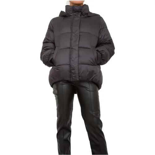 Gepolsterte Schwarze Jacke , Damen, Größe: S - Twinset - Modalova