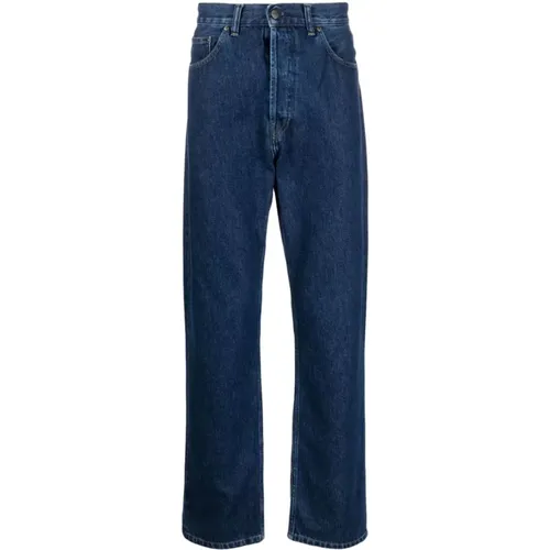 Blaue Denim Jeans mit Kontrastnähten , Herren, Größe: W33 - Carhartt WIP - Modalova