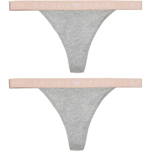 Bottoms, female, , Size: XL Two-Pack Thongs - Emporio Armani - Modalova