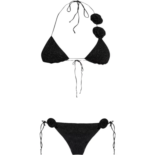 Bikinis, female, , Size: M Metallic Bikini Swimwear - Oseree - Modalova