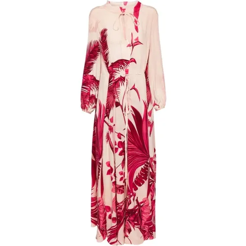 Floral Print Silk Georgette Dress , female, Sizes: M, XS, S - F.r.s For Restless Sleepers - Modalova