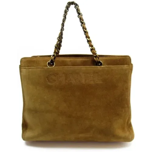 Pre-owned Tote Bags, female, , Size: ONE SIZE Pre-owned Suede chanel-bags - Chanel Vintage - Modalova