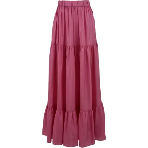 Donna Model Skirts , female, Sizes: 2XS, S, XS - Solotre - Modalova