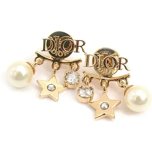 Pre-owned Jewellery, female, , Size: ONE SIZE Pre-owned Plastic earrings - Dior Vintage - Modalova