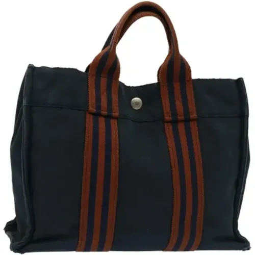 Pre-owned Canvas handbags , female, Sizes: ONE SIZE - Hermès Vintage - Modalova