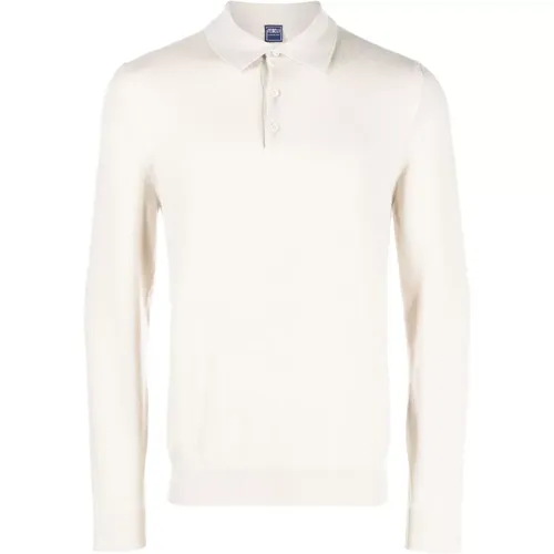 Cashmere polo shirt , male, Sizes: L - Fedeli - Modalova