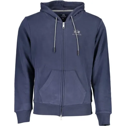 Zip-throughs, male, , Size: S Hooded Zip Sweatshirt Stylish Practical - LA MARTINA - Modalova