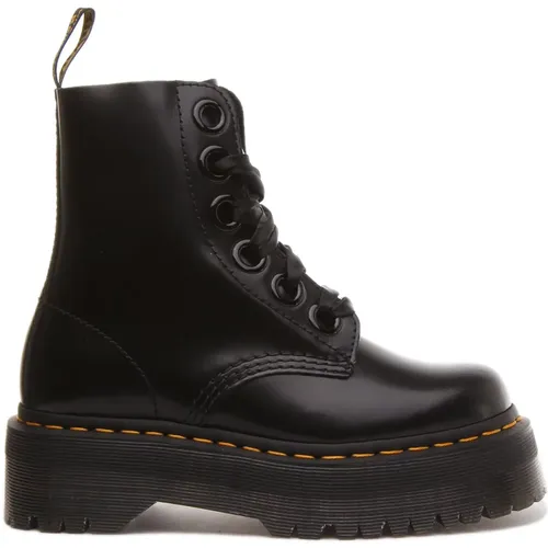 Platform Sole Boots with Satin Gloss , male, Sizes: 7 UK - Dr. Martens - Modalova