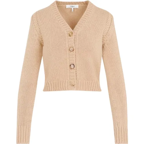 Ultimate Nude Cardigan , female, Sizes: M, XS - Chloé - Modalova