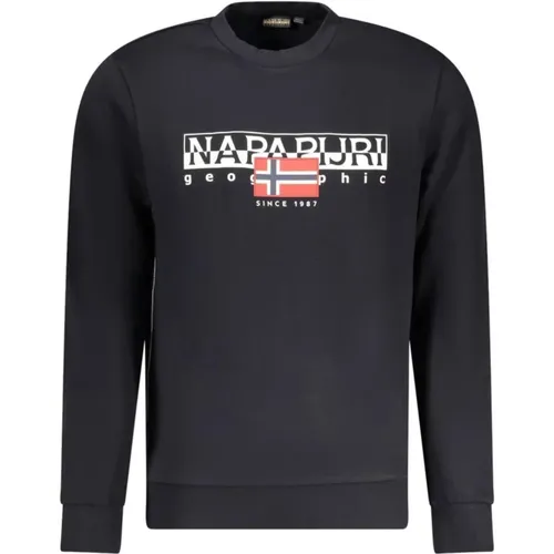 Sweatshirt mit Logo-Print und Rundhalsausschnitt - Napapijri - Modalova