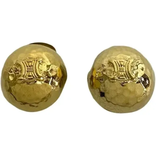 Pre-owned Metal earrings , female, Sizes: ONE SIZE - Celine Vintage - Modalova