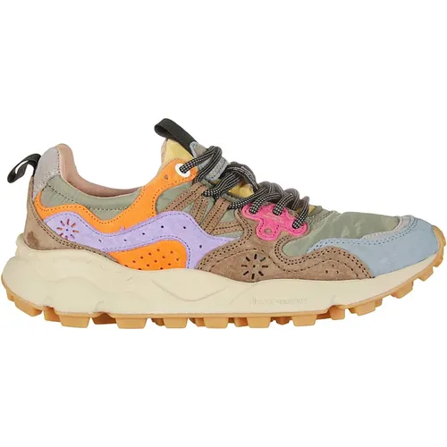 Elegante Wildleder-Sneakers für modebewusste Frauen , Damen, Größe: 40 EU - Flower Mountain - Modalova