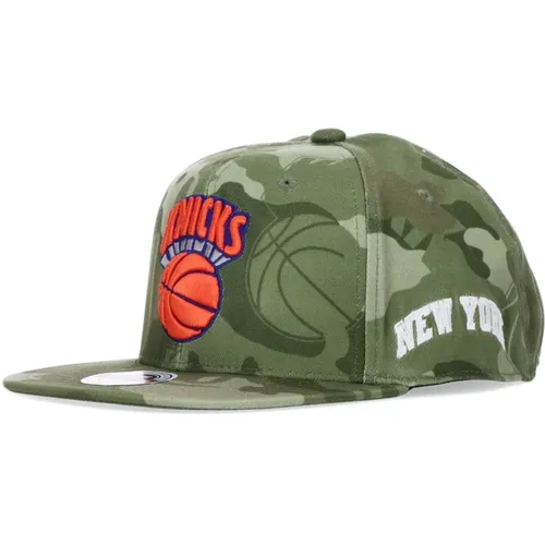 Caps, male, , Size: L/XL NBA Tonal Camo Stretch Fitted Cap - Mitchell & Ness - Modalova