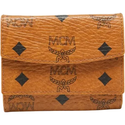 Pre-owned Wallets, female, , Size: ONE SIZE Pre-owned Coated canvas wallets - MCM Pre-owned - Modalova