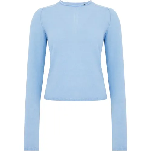 Blaue Pullover Stilvolles Modell , Damen, Größe: S - pinko - Modalova