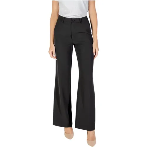Wide Trousers, female, , Size: S Zip Front Pocket Trousers - RINASCIMENTO - Modalova