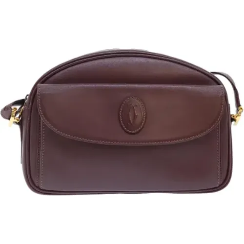 Pre-owned Cross Body Bags, female, , Size: ONE SIZE Pre-owned Leather shoulder-bags - Cartier Vintage - Modalova