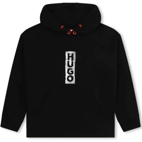 Junior Schwarzer Hugo Sweatshirt - Hugo Boss - Modalova