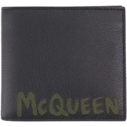 Wallets & Cardholders, male, , Size: ONE SIZE Leather wallets - alexander mcqueen - Modalova