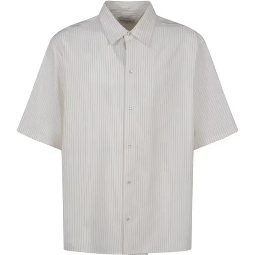 Folded Short Sleeve Shirt , male, Sizes: L - Lanvin - Modalova