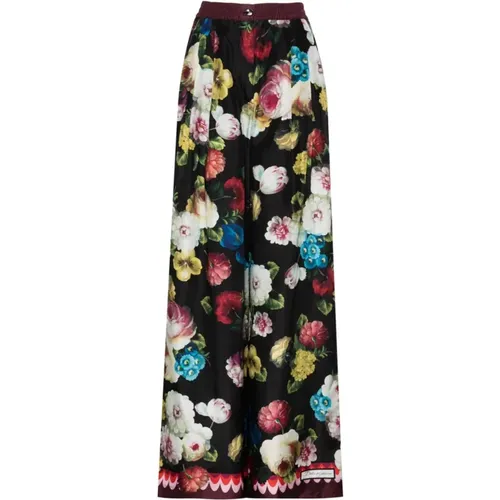 Stylish Wide Trousers for Women , female, Sizes: XL, M - Dolce & Gabbana - Modalova