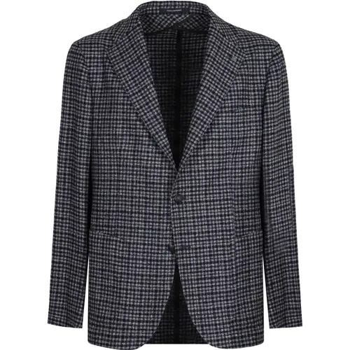 Houndstooth Muster Blazer , Herren, Größe: L - Tagliatore - Modalova