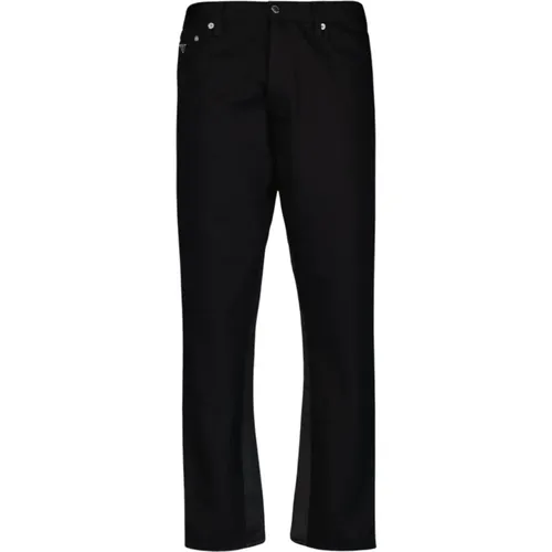 Schwarze Straight Cut Jeans Prada - Prada - Modalova