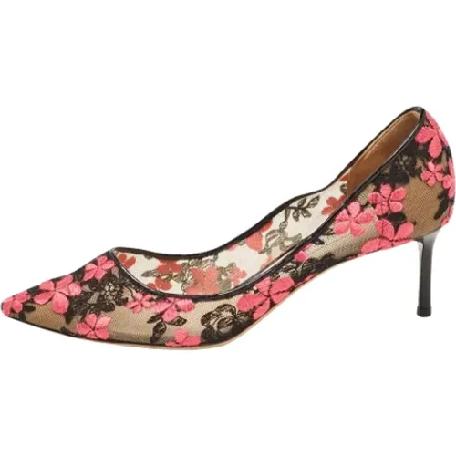 Pre-owned Lace heels , female, Sizes: 4 1/2 UK - Jimmy Choo Pre-owned - Modalova