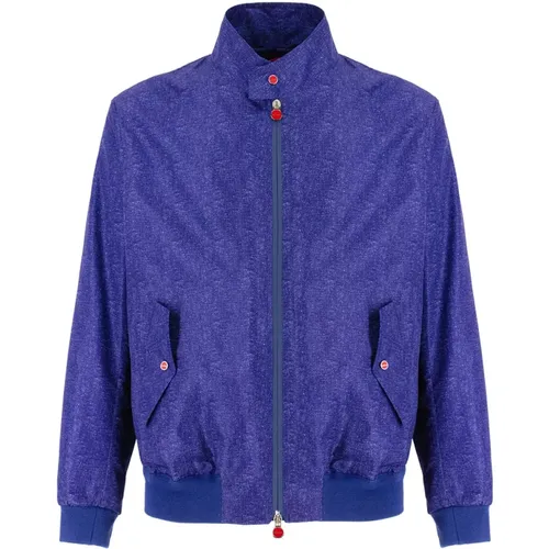 Technical Fabric Jacket with Double-Zip Fastening , male, Sizes: 5XL, 3XL, 4XL - Kiton - Modalova