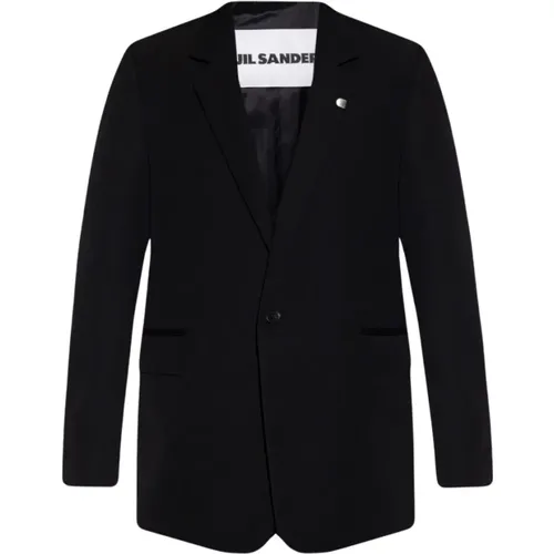 Blazers, male, , Size: XL Single-breasted blazer - Jil Sander - Modalova