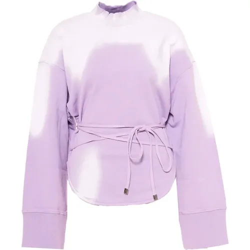 Violet Tie-Dye Sweater , female, Sizes: XS - The Attico - Modalova
