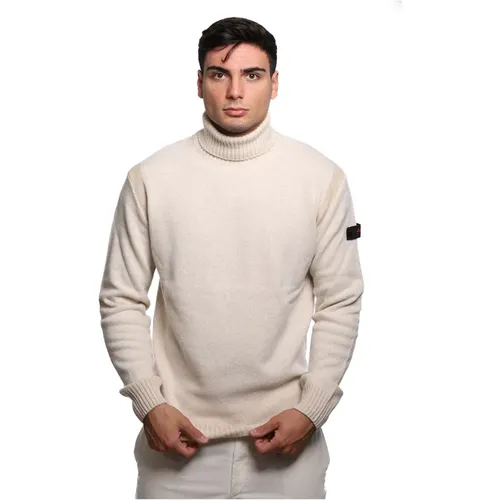 Ivory Wollmischung Pullover Huguet , Herren, Größe: L - Peuterey - Modalova