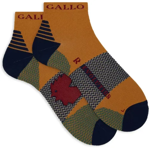 Gelbe Chevron Kurzsocken GALLO - Gallo - Modalova