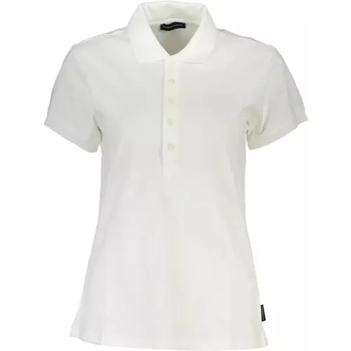 Elegantes weißes Poloshirt , Damen, Größe: M - North Sails - Modalova