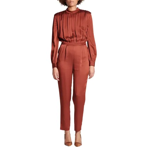 Brick-Colored Jumpsuit for Fashion-Forward Females , female, Sizes: XS, S - Veronica Beard - Modalova