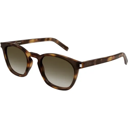 Classic Havana Sunglasses SL 28 , female, Sizes: 49 MM - Saint Laurent - Modalova