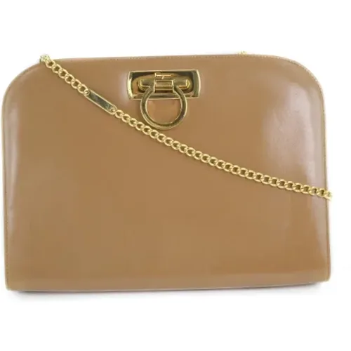 Pre-owned Cross Body Bags, female, , Size: ONE SIZE Pre-owned Leather shoulder-bags - Salvatore Ferragamo Pre-owned - Modalova