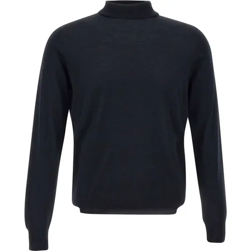 Turtlenecks, male, , Size: 3XL Merino Wool Turtleneck Sweater - Filippo De Laurentiis - Modalova