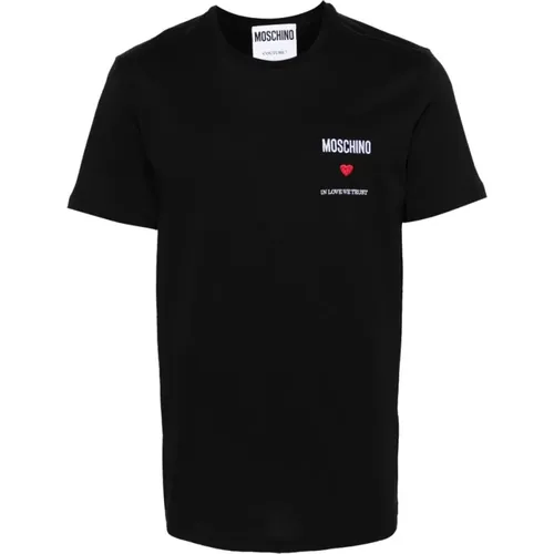 T-Shirt , male, Sizes: L - Moschino - Modalova